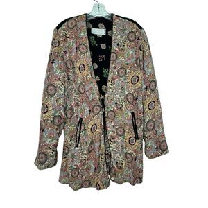Dorothy Schoelen Platinum Jacket Size M Womens Boho Artsy Lagenlook Retro